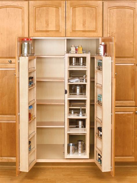 45 Wood Swing Out Pantry Kit 2 Wood Swing Out Pantries And 2 Wood Door