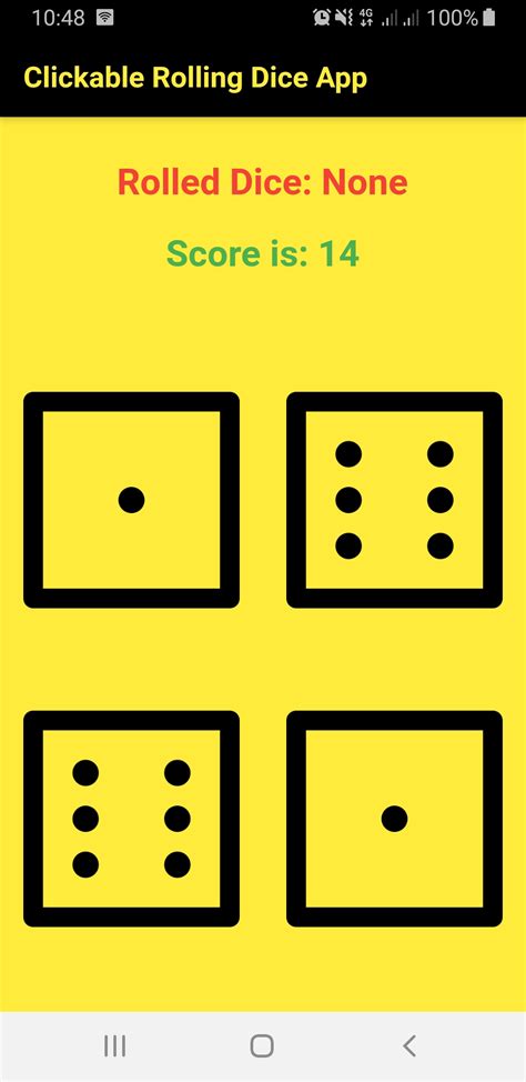 Dice app master - Source code at GitHub