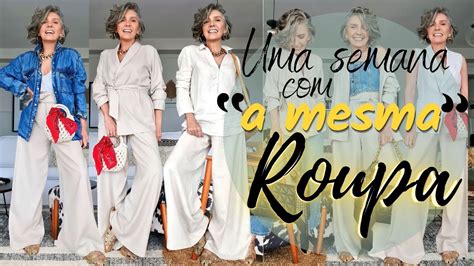 1 ROUPA 7 LOOKS UMA SEMANA A MESMA ROUPA YouTube