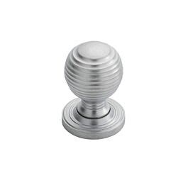 Carlisle Brass Satin Chrome Fingertip Design Queen Anne Knob 28mm