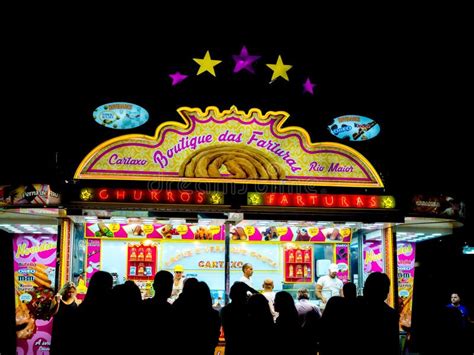 Fun Fair Event Feira Sbernardo Editorial Photography Image Of