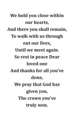 10 most popular in memoriam card verses and poems – Artofit