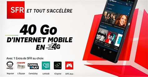 SFR Lance Son Forfait Mobile Avec 40 Go D Internet