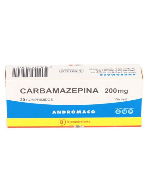 Carbamazepina Mg Comprimidos Bioequivalente Andromaco