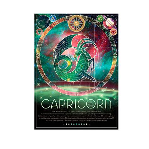 Puzzle Cobble Hill Puzzle De Piezas Signo Del Zodiaco Capricornio