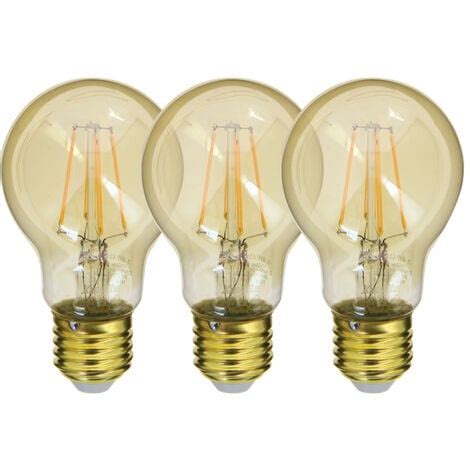 Xanlite Lot De Ampoules Filament Led A Culot E Lumens