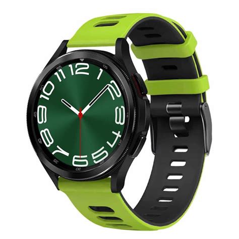 K P Twin Lime Svart Sport Klockarmband Samsung Galaxy Watch Classic