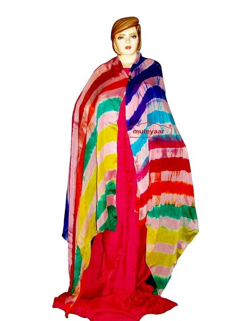 #1 Best Leheria Satrangi Dupatta Hand Dyed - muteyaar.com