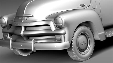 Chevrolet 3100 Pickup 1954 3d Model Cgtrader