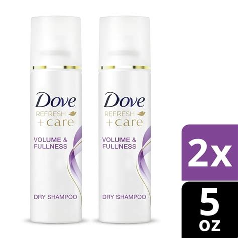 Dove Care Between Washes Dry Shampoo For Refreshed Hair Volume And Fullness 5 Oz 2 Pack