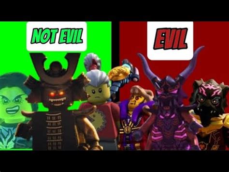 Ranking Every Ninjago Villain From Least To Most Evil Youtube