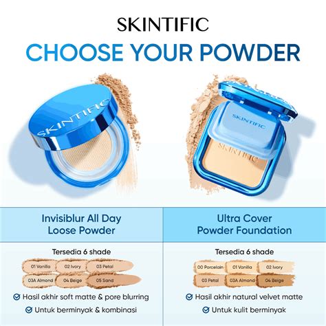 jual skintific resmi ultra cover powder foundation  hours long