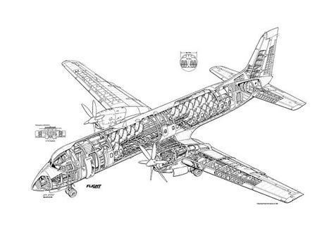 BAe ATP Cutaway Drawing Our Beautiful Pictures Are Available As Framed