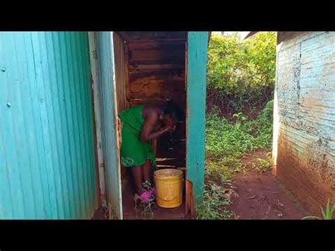 Unbelievable African Girl Bath Naked In My TRADITIONAL African Village Bathroom Village