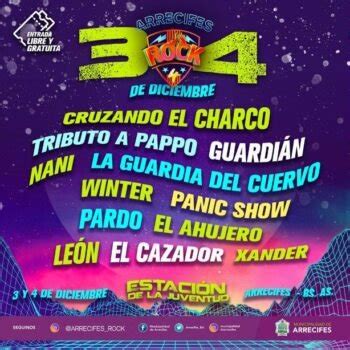 Diario UNO Arrecifes Se Conoce La Grilla De Artistas Del Arrecifes Rock 4