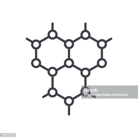 유기 화합물 블랙 아이콘 개념입니다 유기 화합물 평면 벡터 기호 기호 그림 3차원 형태에 대한 스톡 벡터 아트 및 기타 이미지