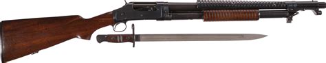 Wwii Us Winchester 97 Trench Shotgun With Winchester Bayonet Rock