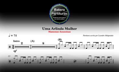 Uma Arlinda Mulher Mamonas Assassinas Batera Partituras