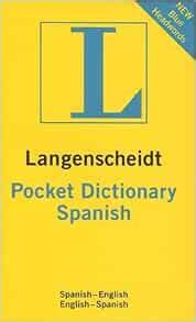 Amazon Pocket Spanish Dictionary Spanish English English Spanish