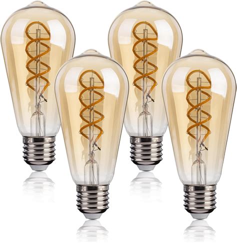 Gokoly E27 Led Vintage Light Bulb Screw 4w Edison Led Filament Bulb