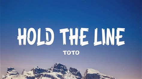 Toto Hold The Line Lyrics Youtube