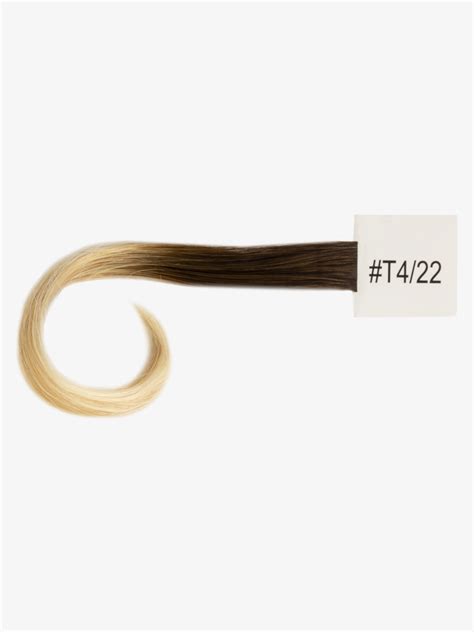 Próbka włosów naturalnych T4 22 Ombre koniak blond Cameron Hair