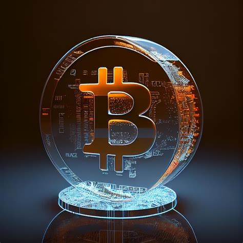 Premium Photo | Bitcoin logo hologram futuristic 3D holographic bitcoin ...