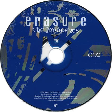 Car Tula Cd2 De Erasure The Innocents 21st Anniversary Edition