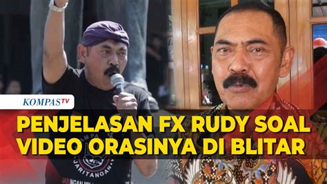 Penjelasan FX Hadi Rudyatmo Soal Video Orasinya Di Blitar Viral