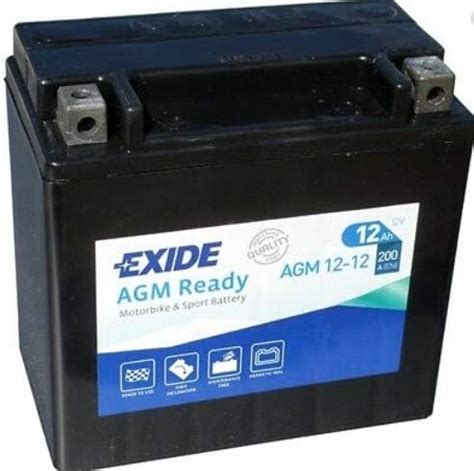 Exide AGM12 12 Batería AGM de 12 V 12 Ah Amazon es Coche y moto