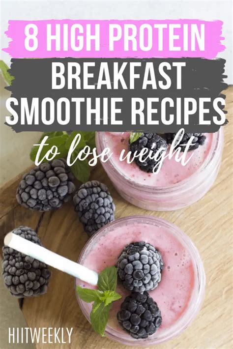 8 Protein Smoothie Recipes For Weight Loss | HIIT WEEKLY