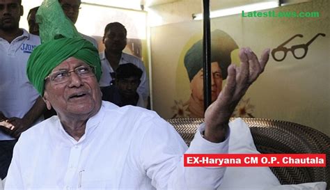 Former Haryana Cm Op Chautala Completes Sentence In Jbt Case To Be Out