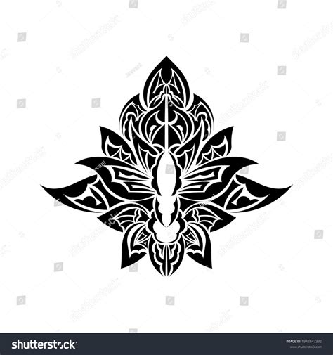 Lotus Flower Tattoo Yoga Zen Decorative Stock Vector (Royalty Free ...