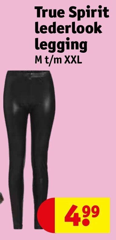 True Spirit Lederlook Legging Aanbieding Bij Kruidvat