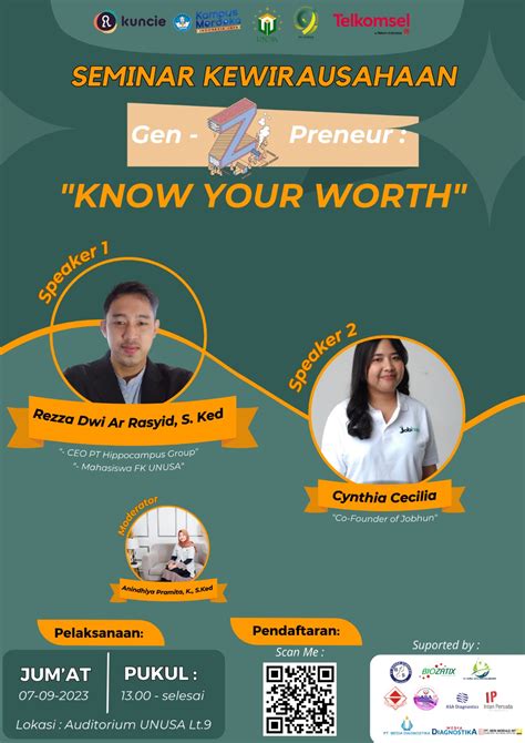 Seminar Kewirausahaan Know Your Worth Unusa