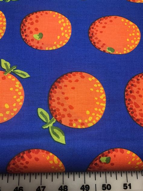 Kaffe Fassett Collective Oranges In Orange Cotton Fabric By Etsy