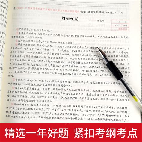 2024新版一本中考语文现代文阅读技能训练100篇全国通用中考现代文阅读训练专项练习题初中九年级课外阅读考点答题技巧中考版虎窝淘