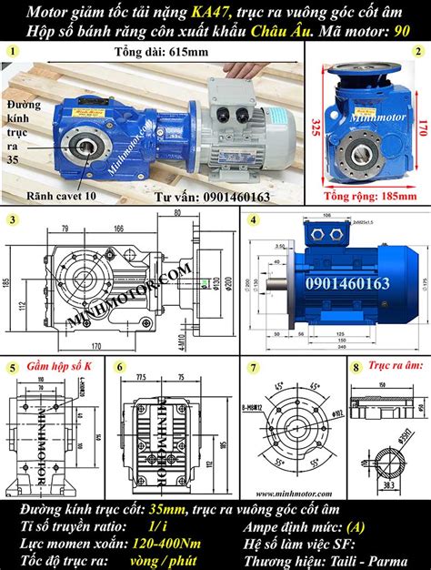 Motor Giảm Tốc Cốt Âm 2hp 1 5kw Động Cơ Giảm Tốc Cốt Âm 1 5 Kw 2 Hp