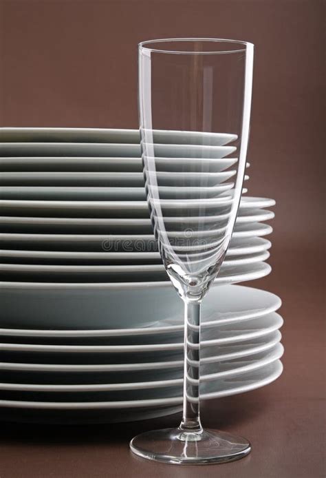 Plate And Glass Stock Image - Image: 17227091