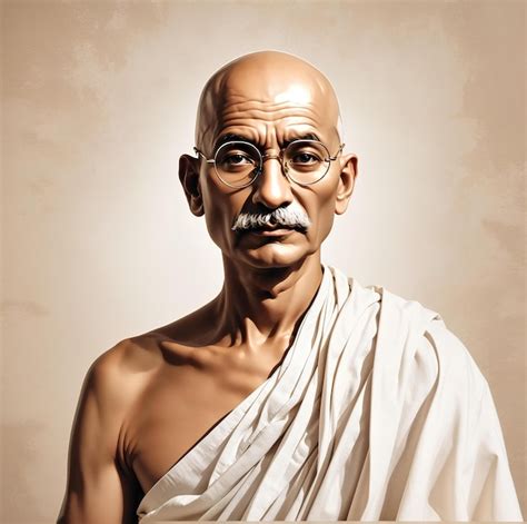 Premium Ai Image Vector Art Representation Of Mahatma Gandhi India