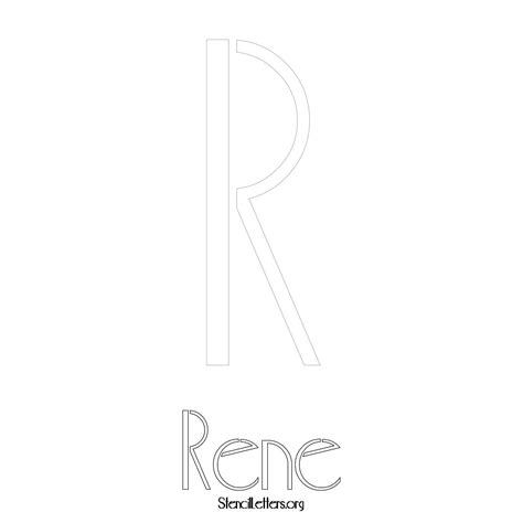 Rene Free Printable Name Stencils With 6 Unique Typography Styles And