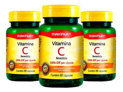 Kit Vitaminas C Revestida Idr Capsulas Maxinutri Mercadolivre