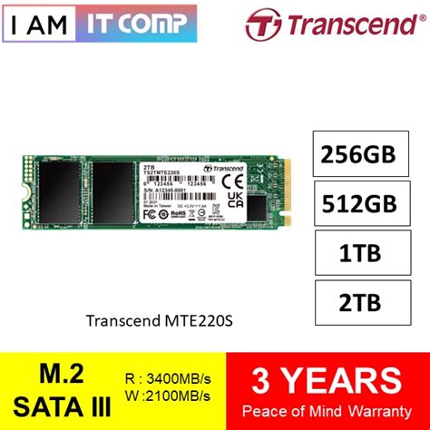 Transcend MTE220S M 2 PCIe NVMe Gen 3x4 TLC 3D NAND SSD Shopee Malaysia