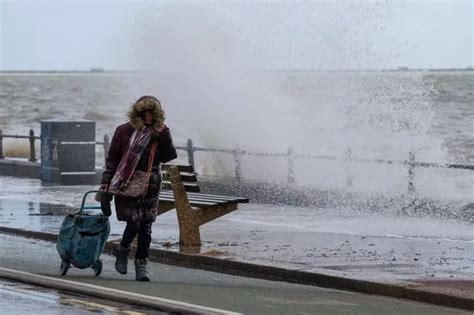 Storm Kathleen Chaos As Car Is Dramatically Swept Into Sea During 70mph