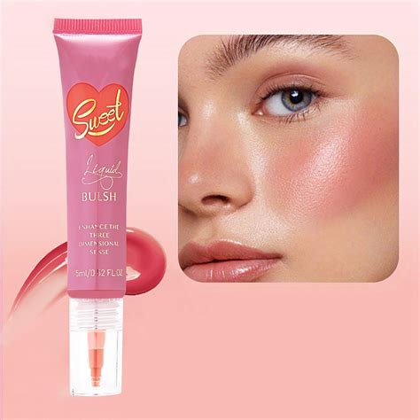 Cptfadh Makeup White Blusher Cream Blush For Mature Skin Hydrating Liquid Lip And Cheek Use Long