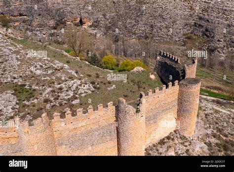 Wall of Castle of Berlanga de Duero, Soria, Spain Stock Photo - Alamy