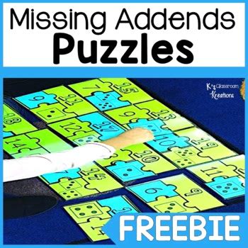 Oa Missing Addends Puzzle Freebie By K S Classroom Kreations