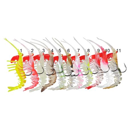 Tpr Section Soft Shrimp Fishing Lures Mm Multi Jointed Sections