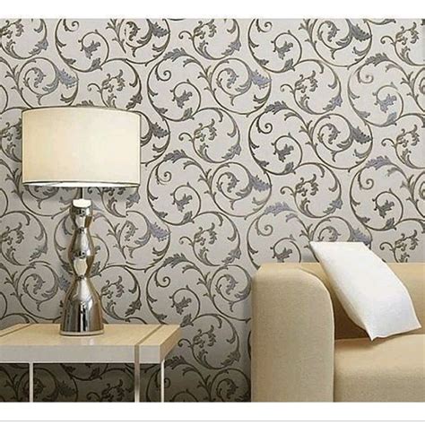 Jual Wallpaper Dinding Batik Gold Bunga Wallpaper Dinding Motif Batik