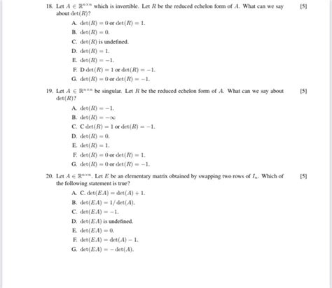 Solved 5 5 18 Let A E Rnxn Which Is Invertible Let R Chegg